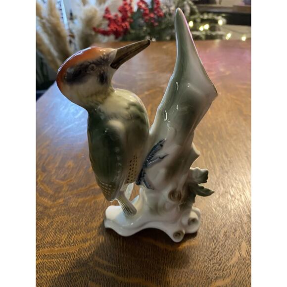 Vintage Gerould Porsellan Bavaria West Germany Porcelain Flicker Woodpecker - Picture 3 of 7